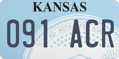 KS license plate 091ACR