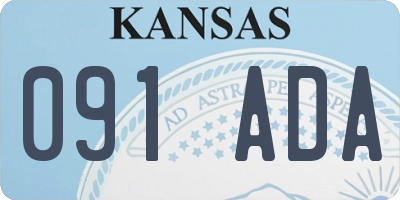 KS license plate 091ADA