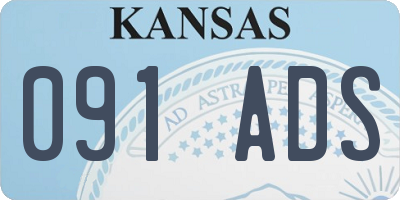 KS license plate 091ADS