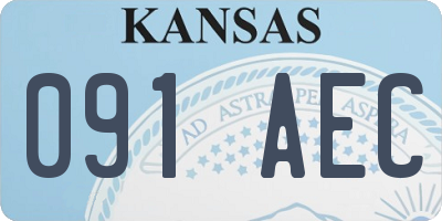 KS license plate 091AEC