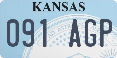 KS license plate 091AGP