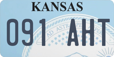 KS license plate 091AHT