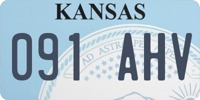 KS license plate 091AHV