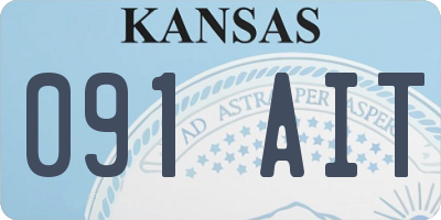 KS license plate 091AIT