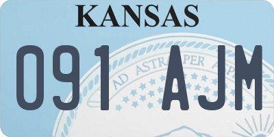 KS license plate 091AJM