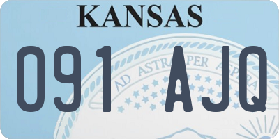 KS license plate 091AJQ