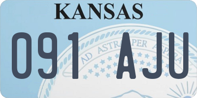 KS license plate 091AJU