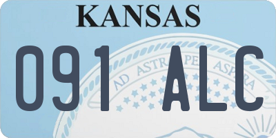 KS license plate 091ALC