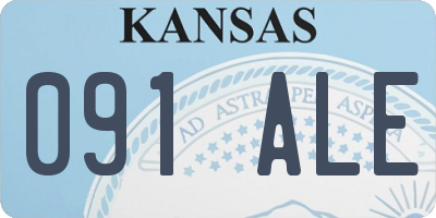 KS license plate 091ALE