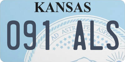 KS license plate 091ALS