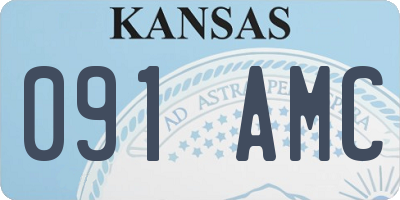 KS license plate 091AMC