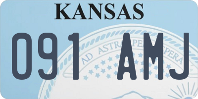 KS license plate 091AMJ