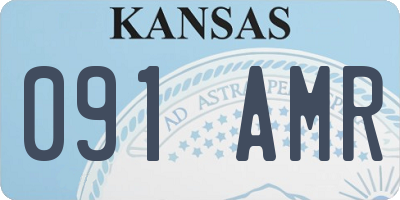 KS license plate 091AMR
