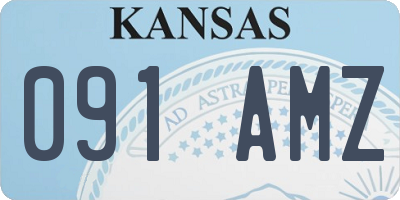 KS license plate 091AMZ