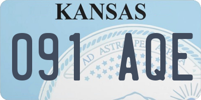 KS license plate 091AQE