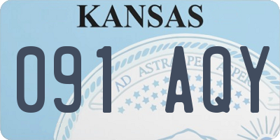 KS license plate 091AQY