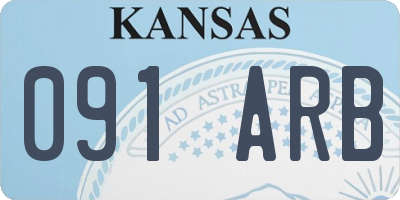 KS license plate 091ARB