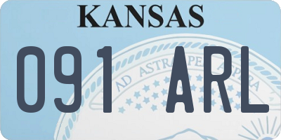 KS license plate 091ARL