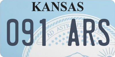 KS license plate 091ARS