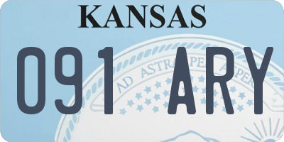 KS license plate 091ARY