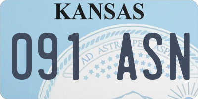 KS license plate 091ASN