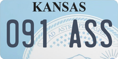 KS license plate 091ASS