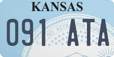 KS license plate 091ATA