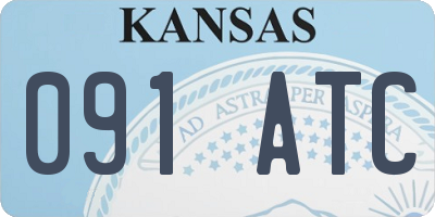 KS license plate 091ATC