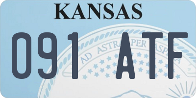 KS license plate 091ATF