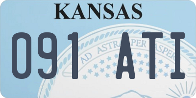 KS license plate 091ATI