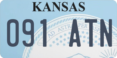 KS license plate 091ATN