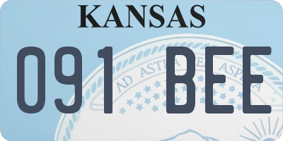 KS license plate 091BEE