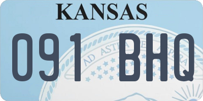 KS license plate 091BHQ
