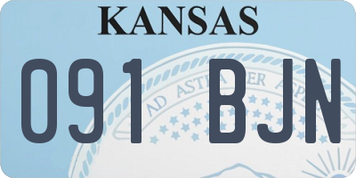 KS license plate 091BJN