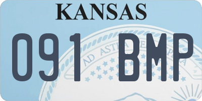KS license plate 091BMP