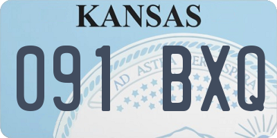 KS license plate 091BXQ