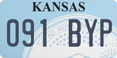 KS license plate 091BYP