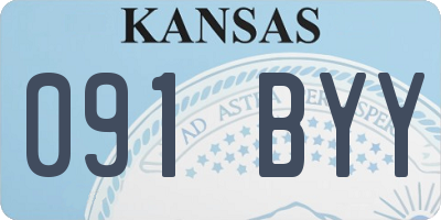 KS license plate 091BYY