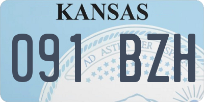 KS license plate 091BZH