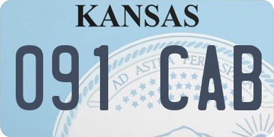 KS license plate 091CAB