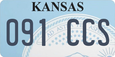 KS license plate 091CCS