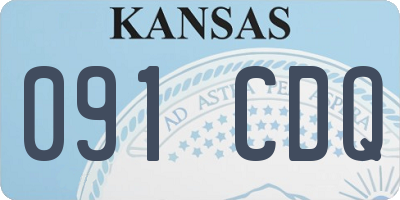 KS license plate 091CDQ