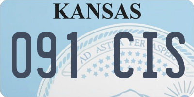 KS license plate 091CIS