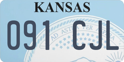 KS license plate 091CJL