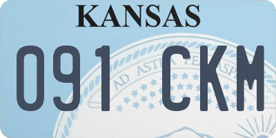 KS license plate 091CKM