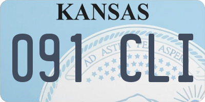 KS license plate 091CLI