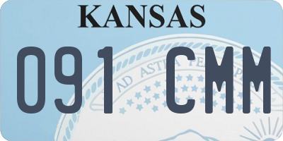 KS license plate 091CMM