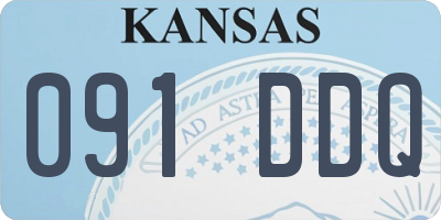 KS license plate 091DDQ