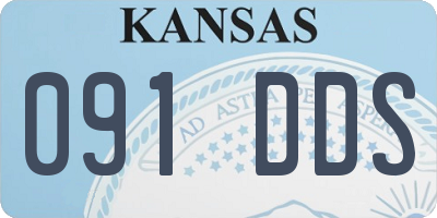KS license plate 091DDS