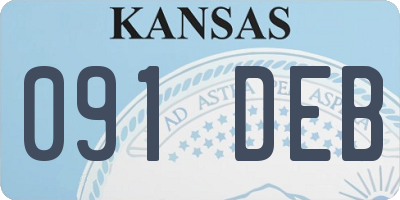 KS license plate 091DEB
